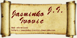Jasminko Ivović vizit kartica